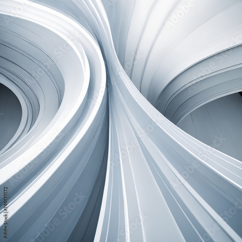 Abstract light white with blue-grey bands background, 8k