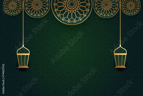 Ramadan, Eid al-Fitr, Islamic new year mosque background greeting card