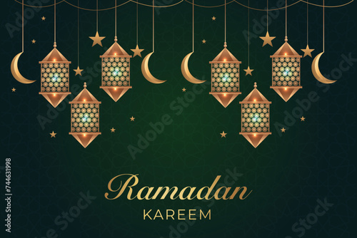 Ramadan, Eid al-Fitr, Islamic new year mosque background greeting card