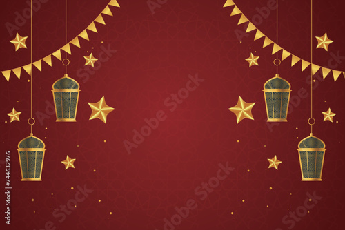 Ramadan, Eid al-Fitr, Islamic new year mosque background greeting card