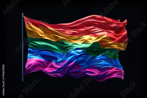 LGBTQ Pride paris green. Rainbow twilight lavender colorful two spirit diversity Flag. Gradient motley colored vanilla LGBT rights parade festival french bistre diverse gender illustration
