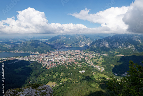 Canvas Print Italien - Lombardei - Lecco - Panorama