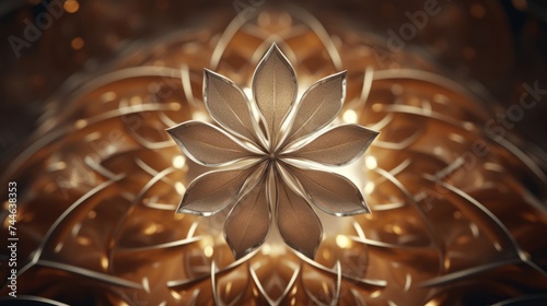 Abstract fractal art geometric composition background
