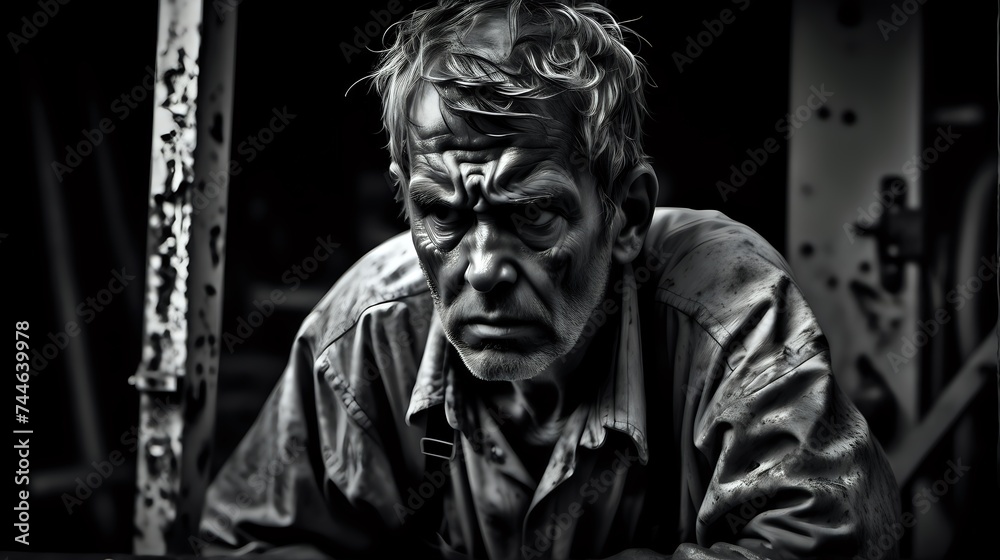 Poor and frustrated man Poor and frustrated man
