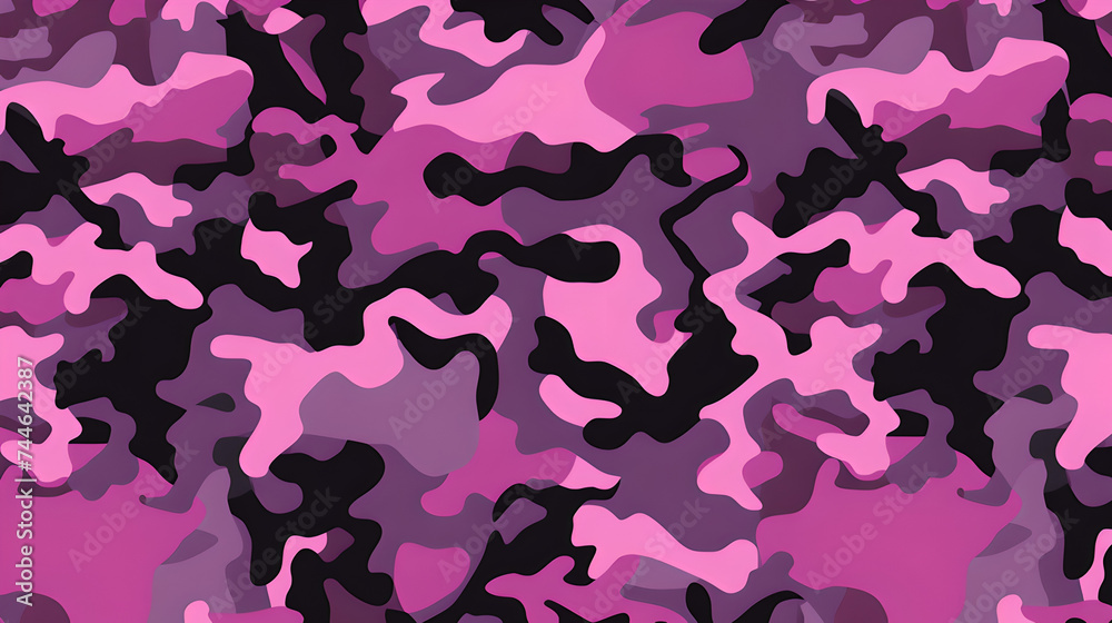 seamless military camouflage pattern with the colors pink, rose, violett, purple and black seamless military camouflage pattern with the colors pink, rose, violett, purple and black