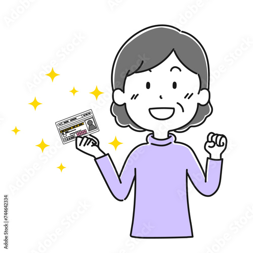 免許を持った高齢女性1