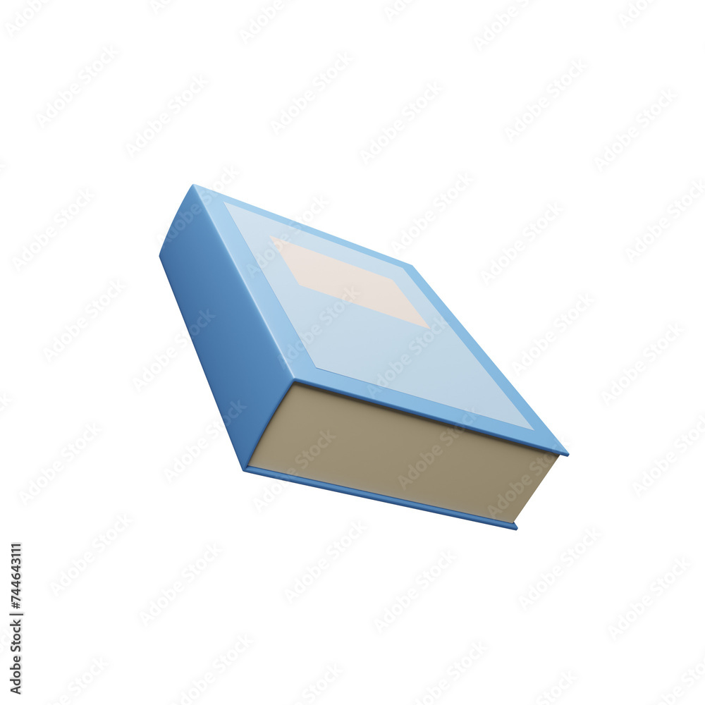 3d render book illustration on transparent background 3d render book illustration on transparent background