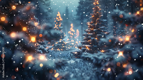 Beautiful colorful festive Christmas background for your design. AI Generated