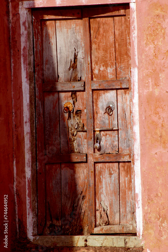 old wooden door