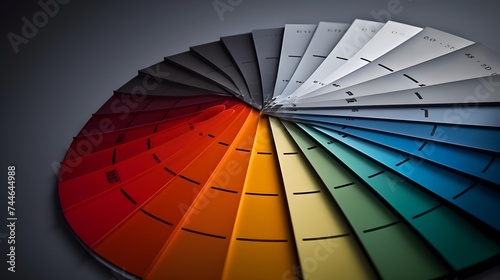 sample colors catalogue pantone or colour swatch for interior design and decoration photo