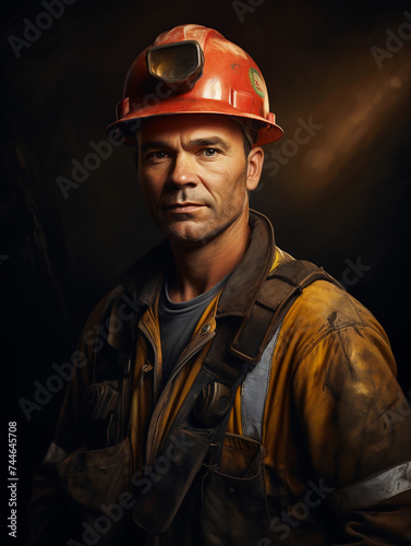 Confident Male Mine worker at work portrait 