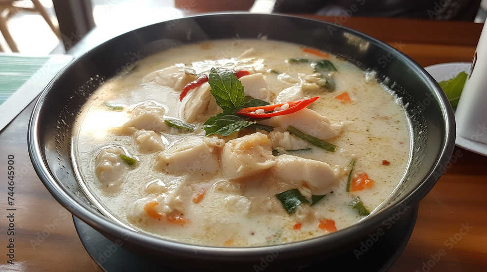 Tom Kha Gai, Thai Coconut Chicken Soup with Galangal