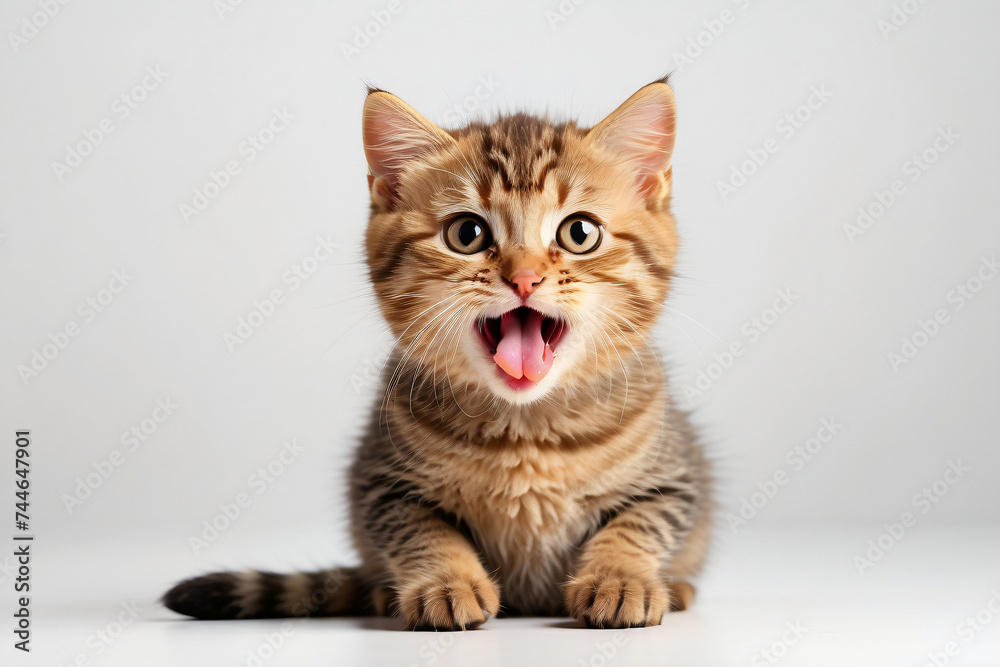 cat with cute expression