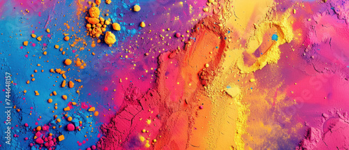Abstract colorful background, Holi for color festival of India celebration.