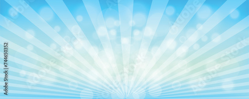 blue horizontal sky background with blur