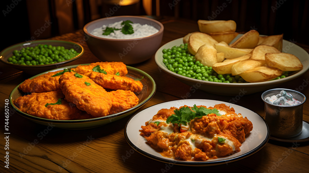 Showcasing Traditional and Beloved British Cuisine: From Fish and Chips to Chicken Tikka Masala