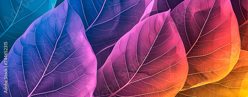 Abstract background with brightly colored leaves. Art and nature.