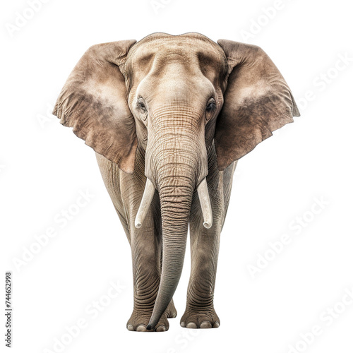 Asian elephant On isolated on transparent or white background