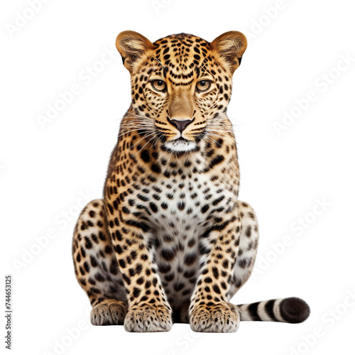 Leopard isolated isolated on transparent or white background