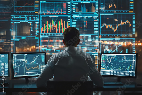 Financial Expert Analyzing Stock Market Trends.
