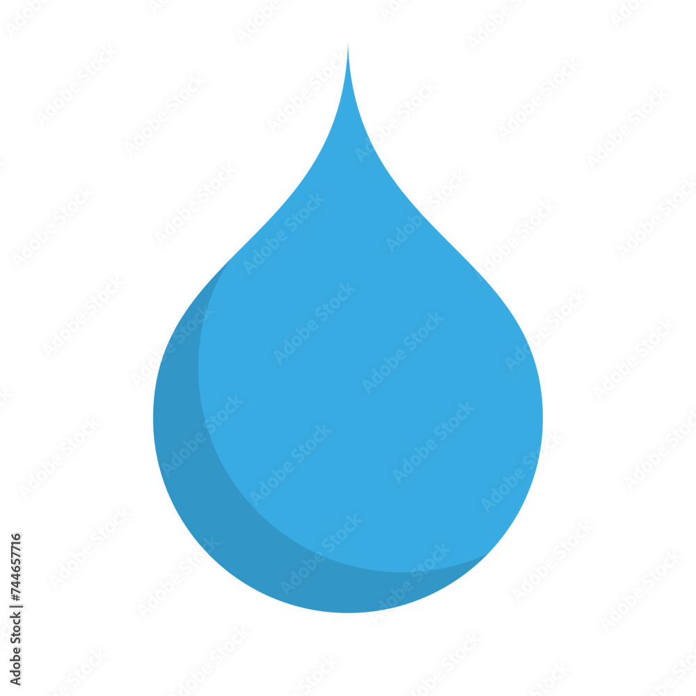 Flat design water drop icon. Vector. Flat design water drop icon. Vector.