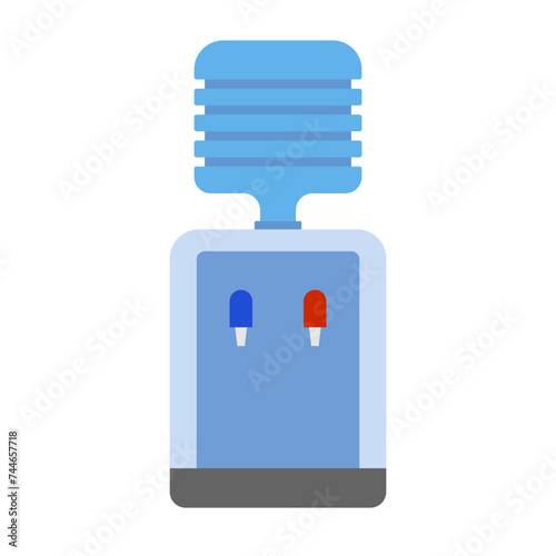 Flat design water dispenser icon. Vector.