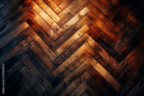 Elegant Herringbone Wood Parquet Texture, Interior Design Background
