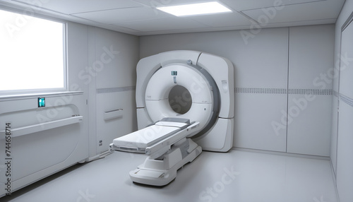 Mri Machine or Ct Scan Vector Medical Isometric People