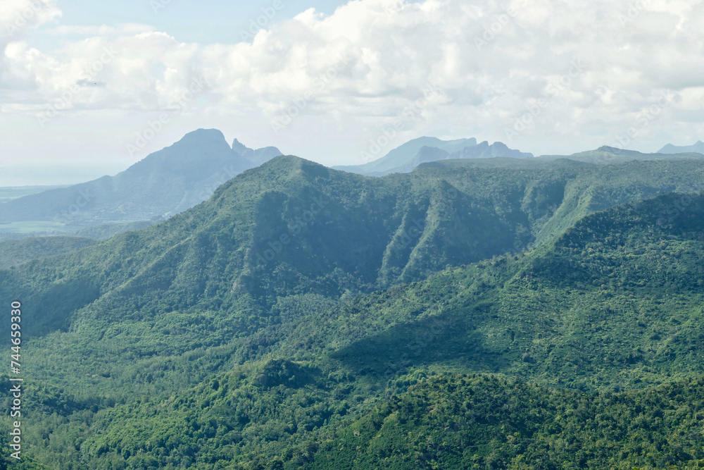Landscape near Le Morne in rural Mauritius Landscape near Le Morne in rural Mauritius