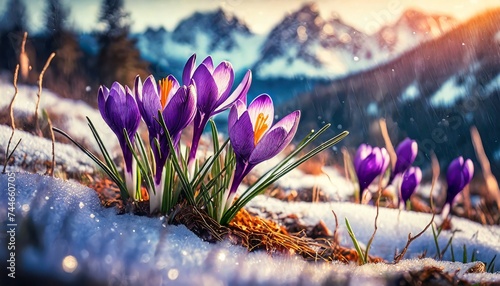 spring in the snow © Frantisek