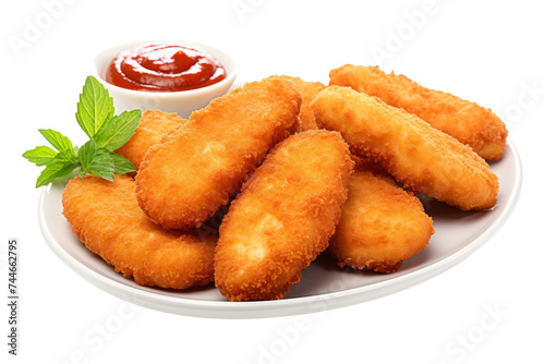 Golden Cutlet Indulgence Isolated on Transparent Background, PNG format © Box 19th