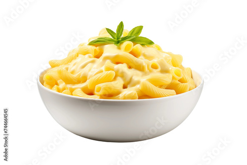 Creamy Macaroni Comfort Isolated on Transparent Background, PNG format