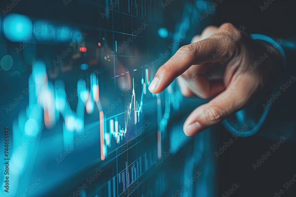 Investment Insight: Businessman Analyzing Graph,Strategic Touch: Businessman Interacting with Investment Graph Investment Insight: Businessman Analyzing Graph,Strategic Touch: Businessman Interacting with Investment Graph