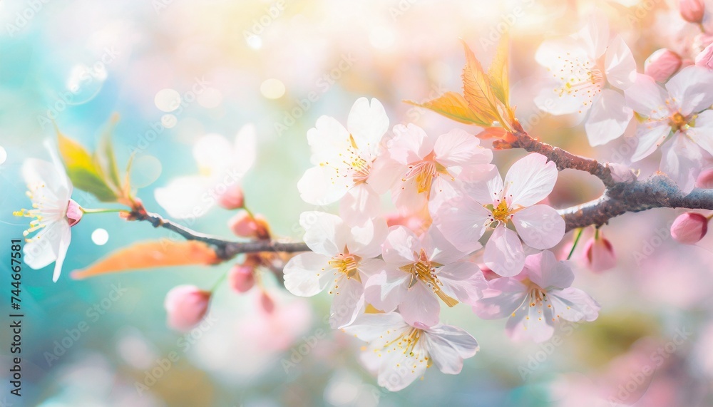 満開の桜  華麗に舞い散る桜の花びら