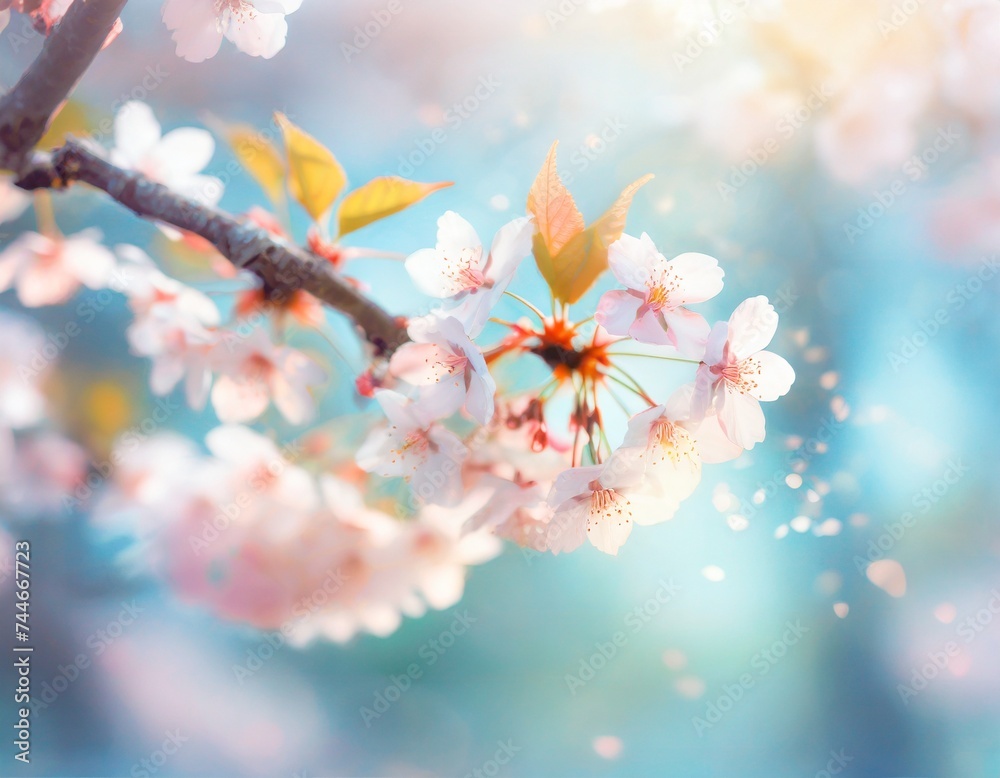 満開の桜 華麗に舞い散る桜の花びら 満開の桜 華麗に舞い散る桜の花びら