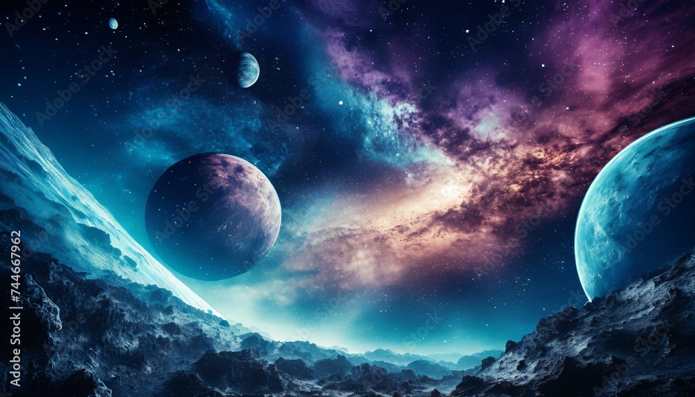 universe with planets universe with planets