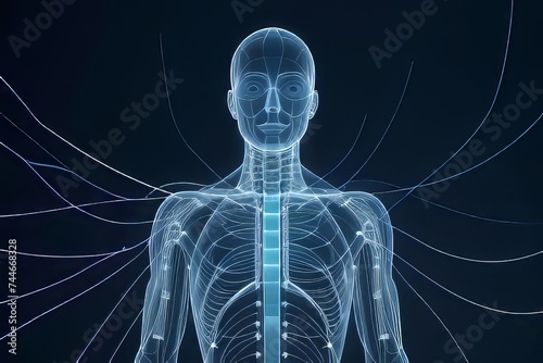 Meridians Channels through which energy is believed to flow, connecting various parts of the body
