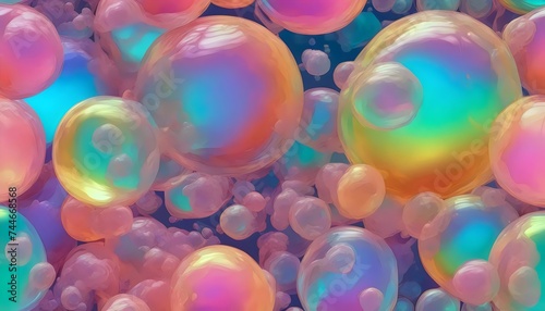 Colorful Abstract Bubble Background