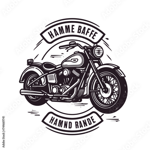 classic harley motorcycle logo photo