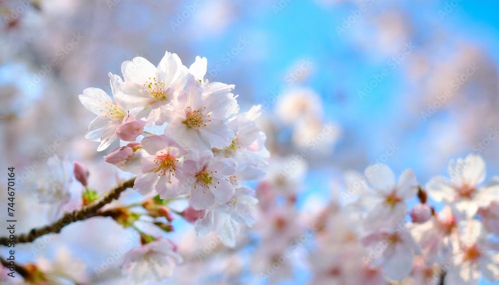 満開の桜 華麗に舞い散る桜の花びら 満開の桜 華麗に舞い散る桜の花びら