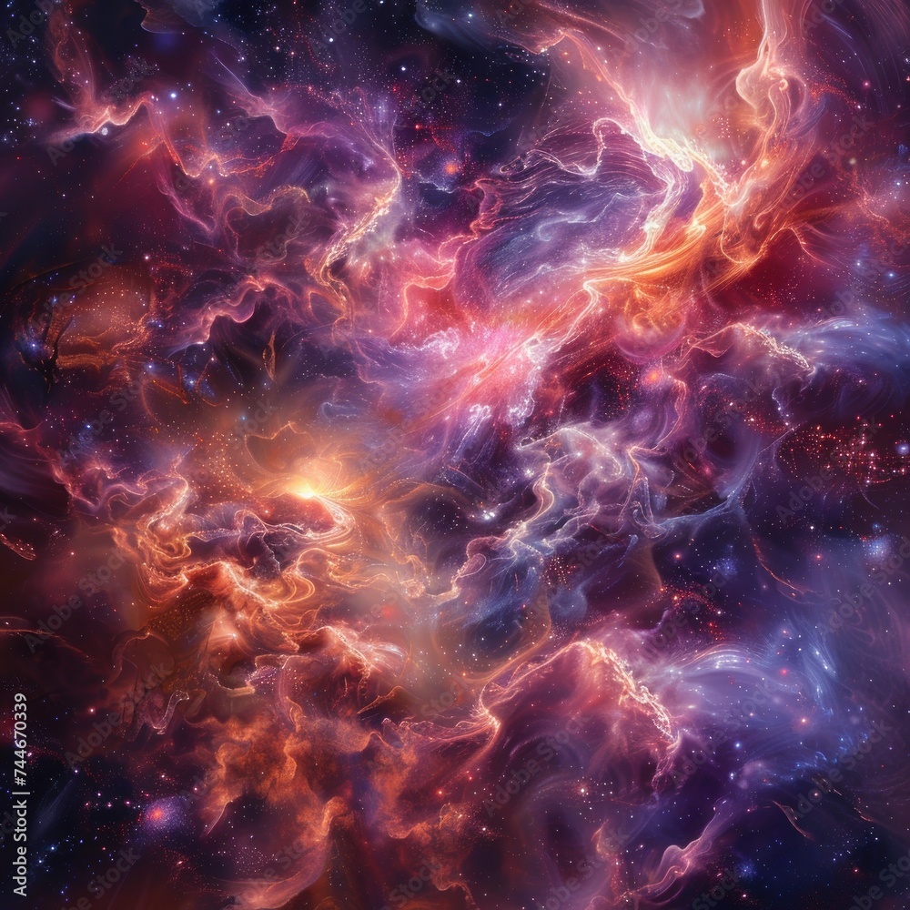 Explore the cosmic ballet of nebulae, energized by quasars and cosmic rays, where red dwarfs outshine white dwarfs in a stellar symphony