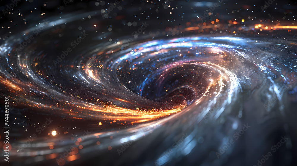 Majestic Spiral Galaxy Twinkling in the Cosmos Majestic Spiral Galaxy Twinkling in the Cosmos