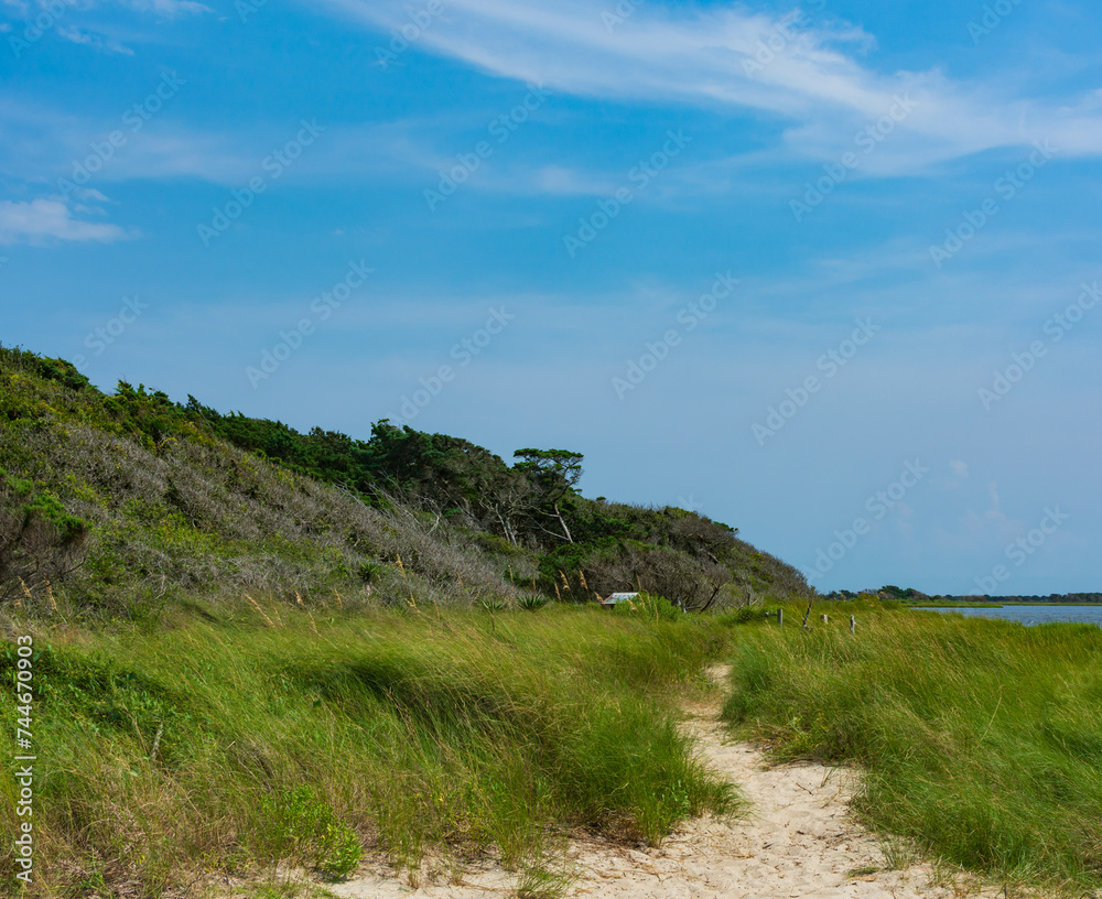 Springer's Point Path on Ocracoke Island, North Carolina Springer's Point Path on Ocracoke Island, North Carolina