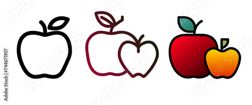 apple icon  vector design  juicy