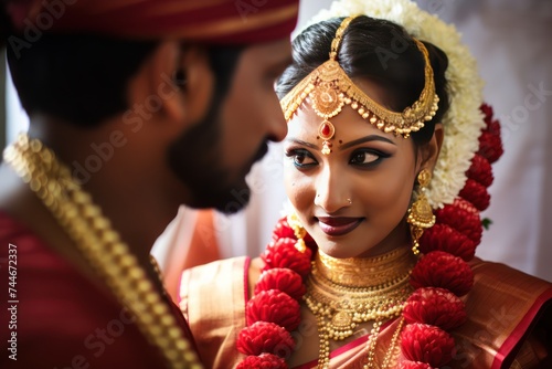 Expressive Eyes and Adorned Hairdo A Beautiful Tamil Nadu Wedding