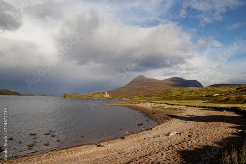 Calda House near Ardvreck Castle the Assynt, scottish Highlands photo