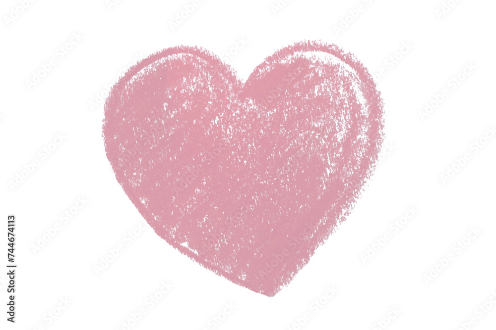 pink pencil strokes isolated on transparent background