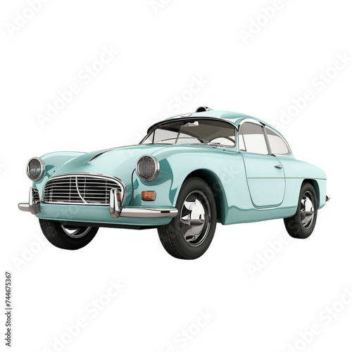 the car is isolated on a white background. With clipping path.