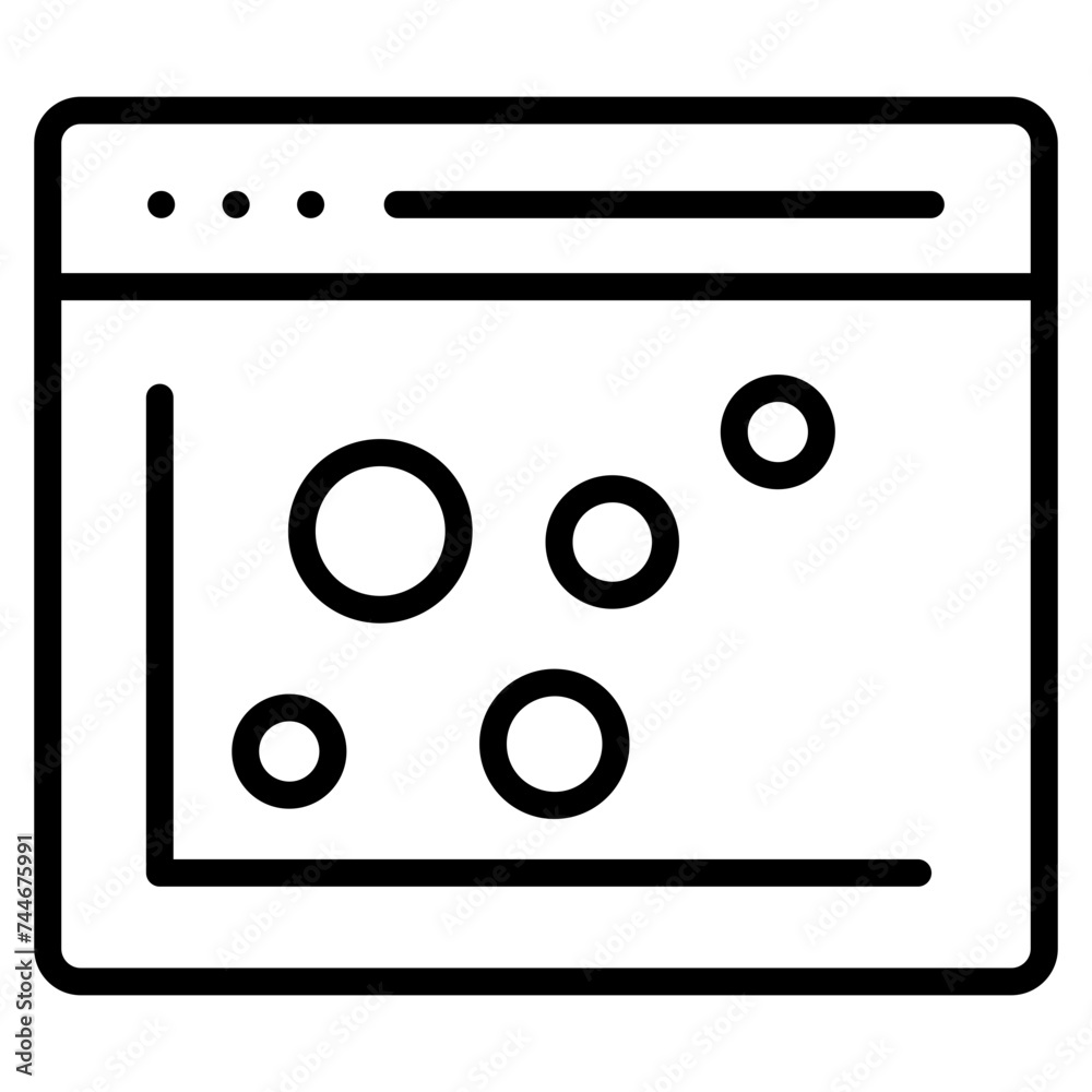 Bubble Chart Icon Element For Design Bubble Chart Icon Element For Design