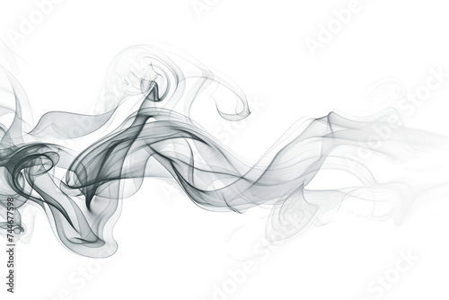 Smoke. A photo showing smoke against a Transparent background, creating a simple yet striking visual composition. © Habiba